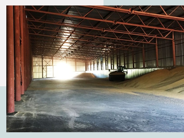 Строительство зернохранилищ в Дзержинском