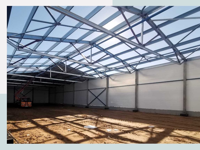 Строительство сенохранилищ в Дзержинском