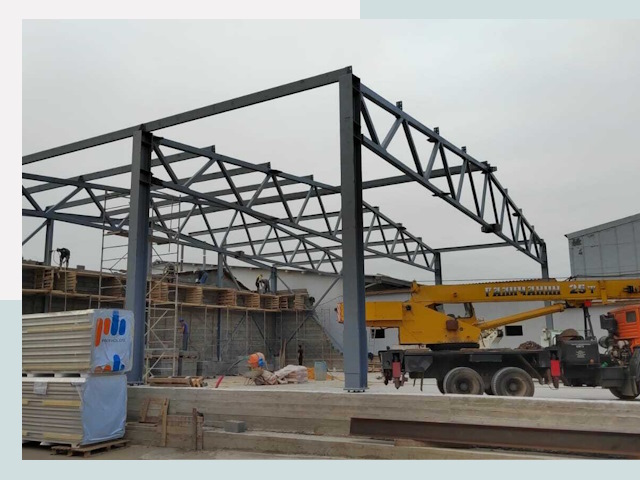 Строительство цехов в Дзержинском