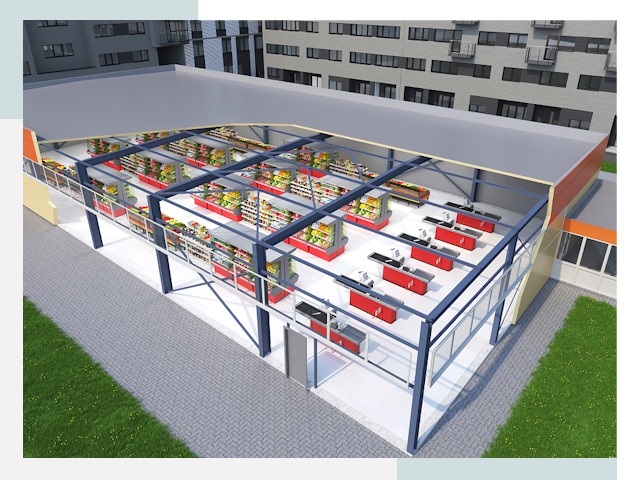 Строительство магазинов в Дзержинский от 614 руб. за м²