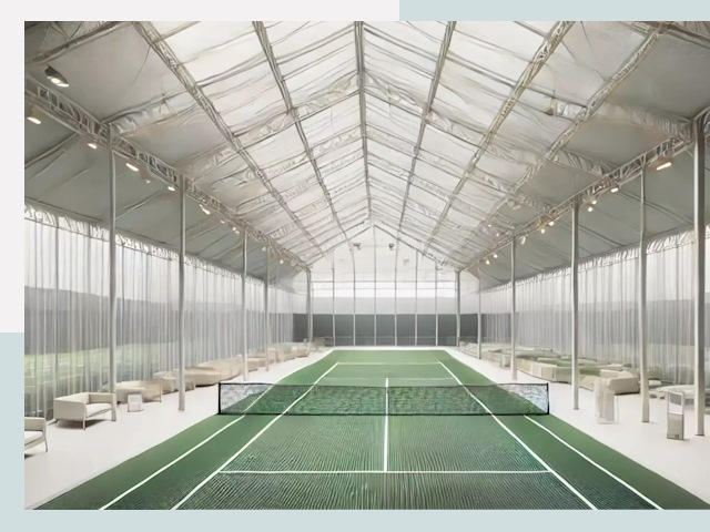 Строительство теннисных кортов в Дзержинском