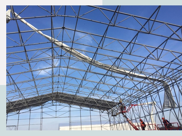 Шатровые ангары от 614 руб. в Дзержинском и Московской области