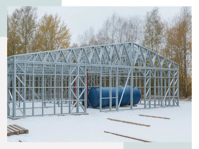 Металлические ангары в Дзержинском