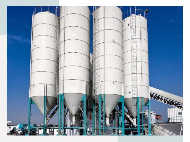 Строительство цементных силосов в Дзержинском
