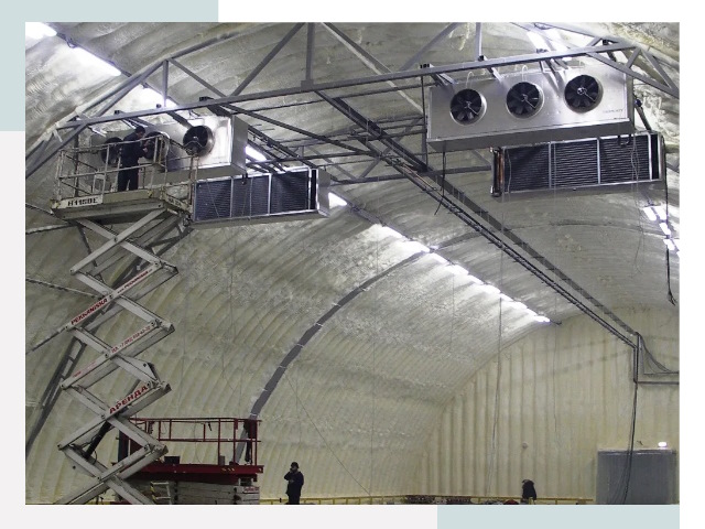 Оснащение ангаров в Дзержинском