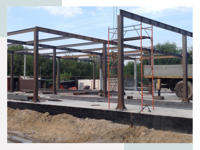 Фундамент для ангаров в Дзержинском