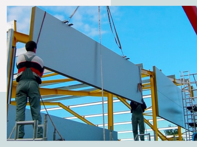 Монтаж сэндвич-панелей в Дзержинском от 614 руб.